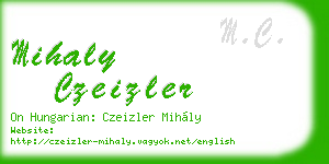 mihaly czeizler business card